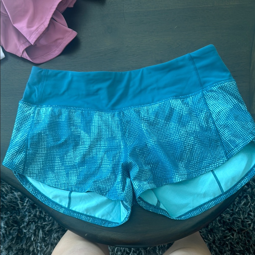 Women's Blue Athletic Shorts
